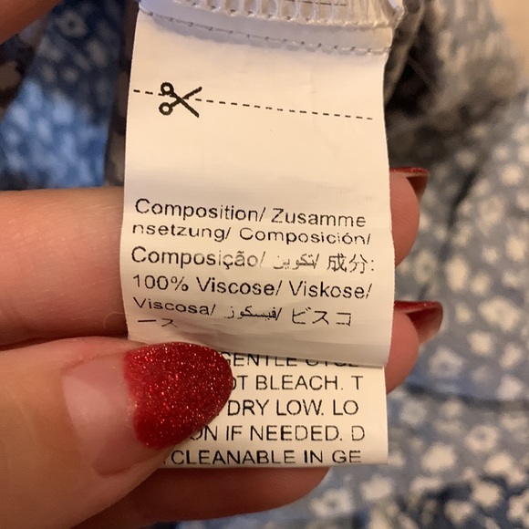 Shein blue floral summer lightweight spaghetti strap mini dress - Picture 8 of 8